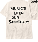 Load image into Gallery viewer, The TOF Music Sanctuary T-Shirt — Cloud Dancer
